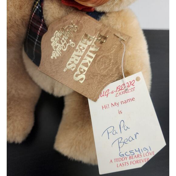 Vintage Robert Raikes Original "54191 Papa Bear" Wooden Face Doll w/ tags - Picture 9 of 11